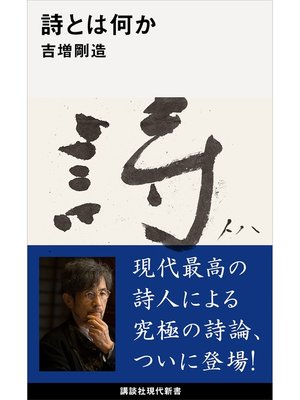 cover image of 詩とは何か